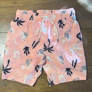 Brisira Flamingo Print Swim Shorts - Size 8Y